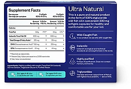 Омега-3 із тунця, з високим рівнем DHA, 120 капсул - Perla Helsa Kids Omega-3 Tuna Brain & Body Power Dietary Supplement — фото N2