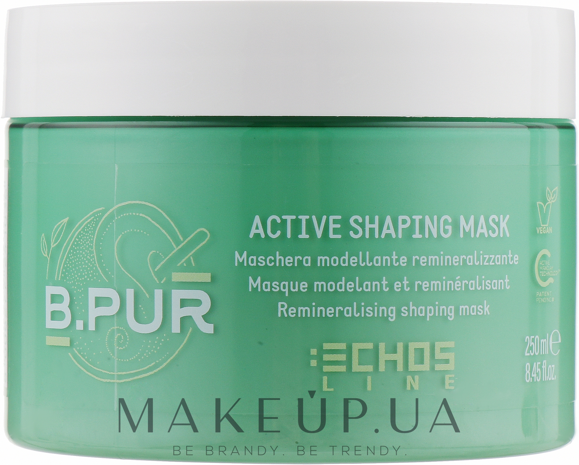 Маска для волосся - Echosline B.Pur Remineralising Shaping Mask — фото 250ml