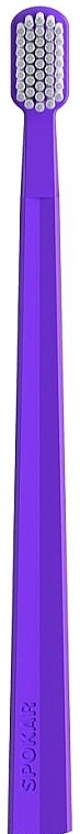 Зубна щітка "X", м'яка, фіолетово-біла - Spokar X — фото N2