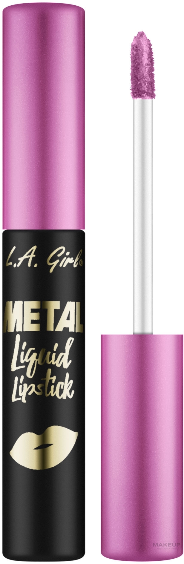 Рідка помада для губ - L.A. Girl Metal Liquid Lipstick — фото Brilliant