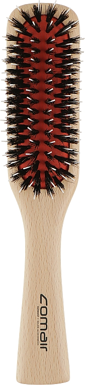 Щетка для волос "Natural wooden brush", 6-рядная - Comair — фото N1