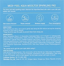 УЦЕНКА Пилинг-пэды для увлажнения и очищения кожи лица - Medi Peel Aqua Mooltox Sparkling Pad * — фото N6