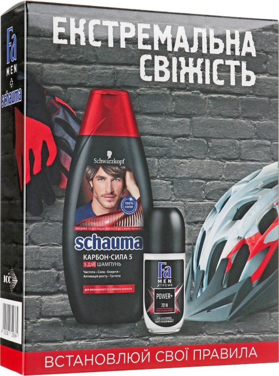 Набор "Экстремальная свежесть" - Schauma & FA (shm/400ml + deo/200ml)