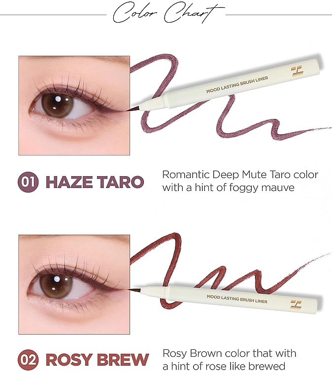 Подводка для глаз - Holika Holika Mood Lasting Brush Liner Tarose Collection — фото N3