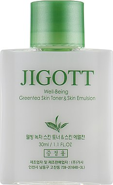 Набор - Jigott Well Being Green Tea (emulsion/150ml + toner/150ml + emulsion/30ml + toner/30ml) — фото N5