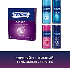 Презервативы латексные с силиконовой смазкой классические, 3 шт - Contex Classic  — фото N6
