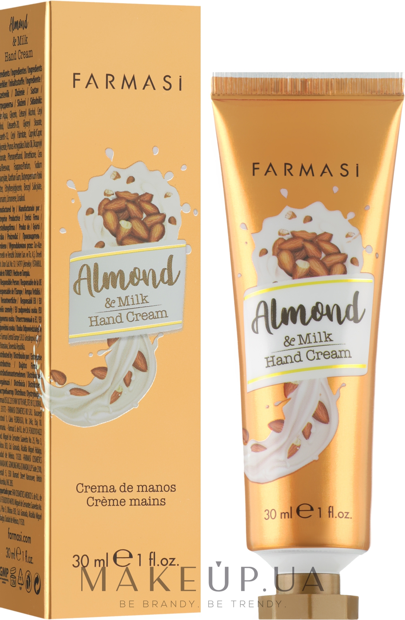 Крем для рук "Миндаль с молоком" - Farmasi Almond & Milk Hand Cream — фото 30ml