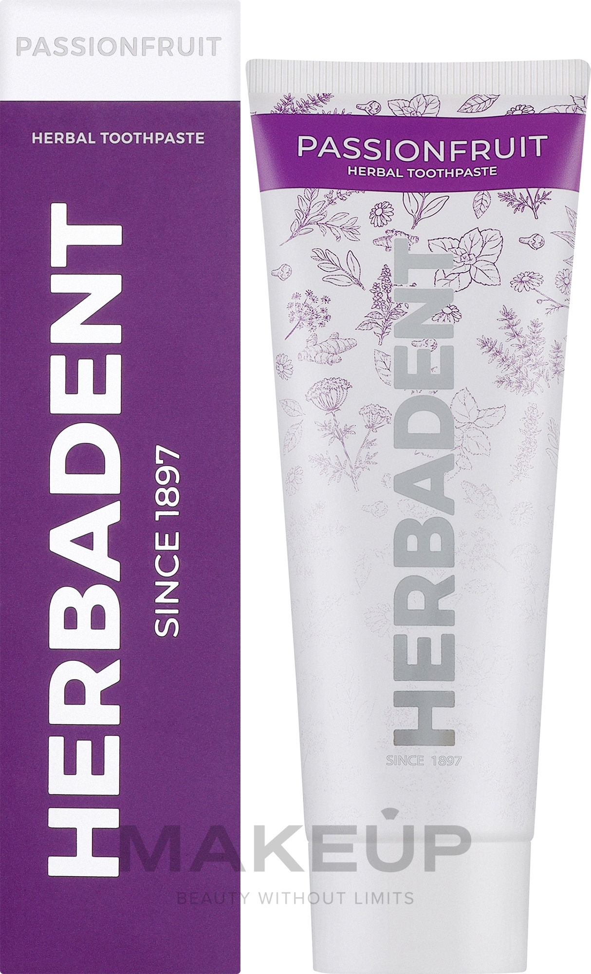 Зубная паста "Фруктовая" - Herbadent Passionfruit Herbs Herbal Toothpaste — фото 75g