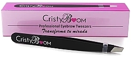 Парфумерія, косметика Пінцет для брів, чорний - Cristyboom Cosmetics Professional Eyebrow Tweezers Black