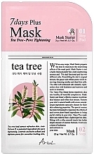 Духи, Парфюмерия, косметика Двухэтапная маска для лица "Чайное дерево" - Ariul 7 Days Plus Mask Tea Tree