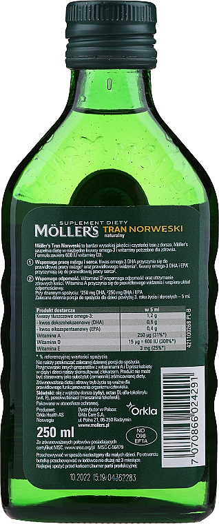 Пищевая добавка с натуральным ароматом "Omega 3 + D3" - Mollers — фото N2