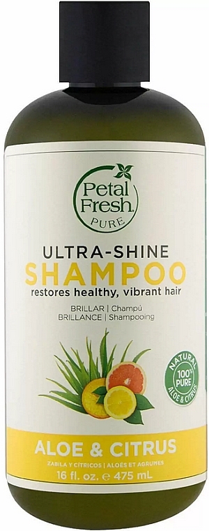 Ультрасияющий шампунь с алоэ и цитрусовыми - Petal Fresh Pure Ultra-Shine Shampoo Aloe & Citrus — фото N1