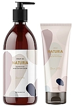 Духи, Парфюмерия, косметика Набор - Naturia (sh/gel/750 ml + b/scr/250ml)