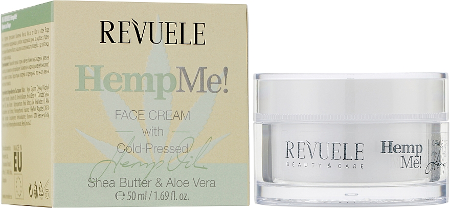 Крем для лица - Revuele Hemp Me! Face Cream With Cold Pressed — фото N2