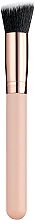 Набір пензлів для макіяжу у косметичці, 15 шт., рожевий - King Rose — фото N14