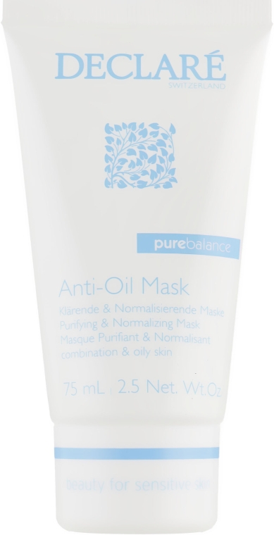 Антисептическая маска - Declare Pure Balance Anti-Oil Mask — фото N1