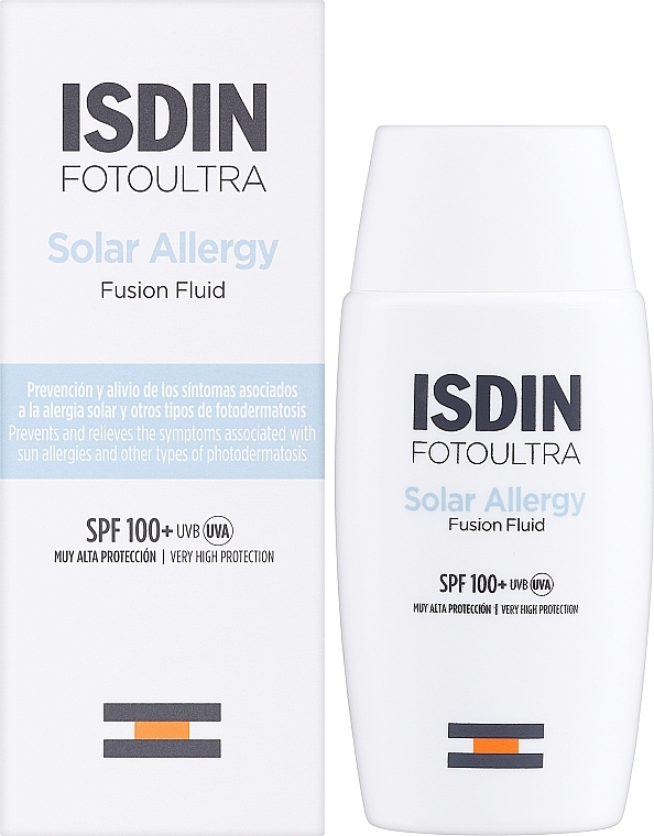 Флюид от солнечной аллергии SPF 100 - Isdin Foto Ultra Solar Allergy Fusion Fluid SPF 100 — фото N2