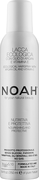 Екологічний лак для волосся з вітаміном Е - Noah — фото N1