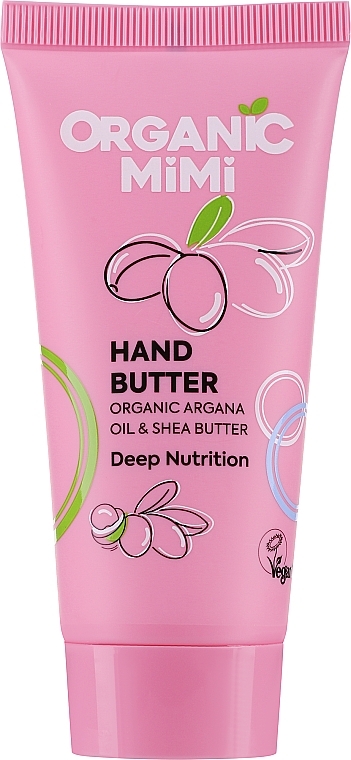Глибоко зволожувальне масло для рук "Аргана та ши" - Organic Mimi Hand Butter Deep Nutrition Argana & Shea — фото N1