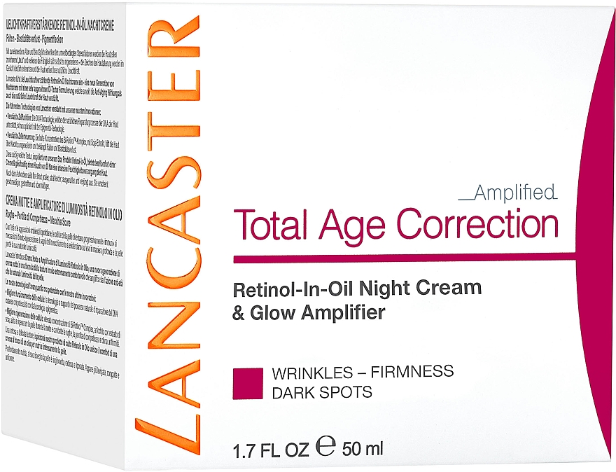Антивозрастной ночной крем - Lancaster Total Age Correction Complete Retinol-In-Oil Night Cream & Glow Amplifier — фото N4