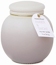 Ароматическая свеча "Янтарь и дым" - Paddywax Orb Ombre Glass Candle Grey Amber & Smoke — фото N1