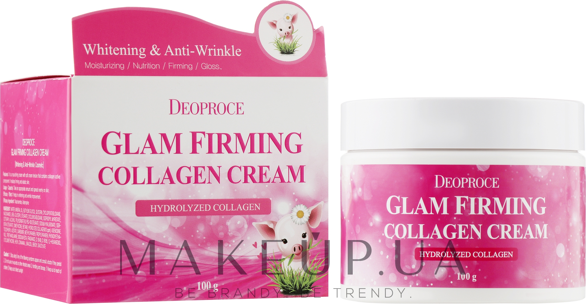 Подтягивающий крем для лица - Deoproce Moisture Glam Firming Collagen Cream  — фото 100ml