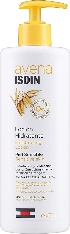 Лосьон для тела с овсянкой и омега-6 - Isdin Avena Moisturizing Lotion Sensitive Skin — фото N1