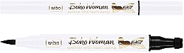 Духи, Парфюмерия, косметика Подводка для глаз со штампом - Wibo Boho Woman Eyeliner with Heart Stamp