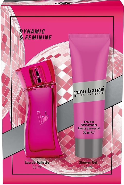 Bruno Banani Pure Woman - Набор (edt/30ml + sh/gel/50ml) — фото N4