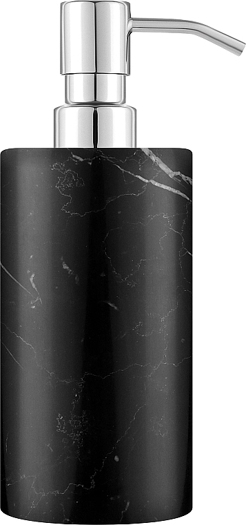 Дозатор для жидкого мыла, черный мрамор, 150 мл - Q-Bath Pure Natural — фото N1