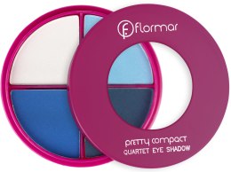 Духи, Парфюмерия, косметика УЦЕНКА Тени для век - Pretty By Flormar Compact Quartet Eyeshadow*