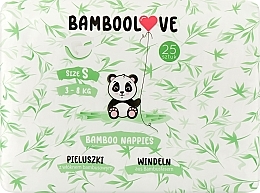 Бамбукові підгузки, S (3-8 кг), 25 шт. - Bamboolove — фото N1
