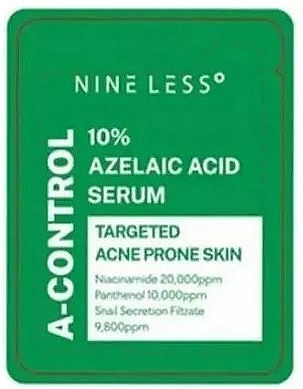 Сыворотка с азелаиновой кислотой 10% для лица - Nineless A-Control 10% Azelaic Acid Serum (пробник) — фото N1