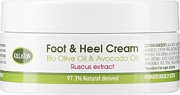 Крем для стоп и пяток (банка) - Kalliston Organic Olive Oil Avocado Oil & Ruscus Extract Foot & Heel Cream — фото N2