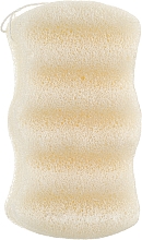 Спонж для вмивання конжаковий "Хвиля", білий - Cosmo Shop Konjac Sponge Craft Box — фото N1