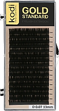 Духи, Парфюмерия, косметика Накладные ресницы Gold Standart D 0.07 (16 рядов: 13 мм) - Kodi Professional