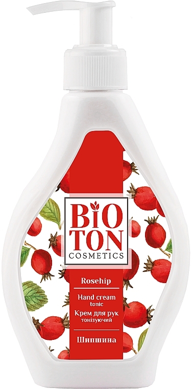 Крем для рук глицериновый с дозатором "Шиповник" - Bioton Cosmetics Hand Cream
