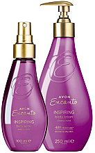 Парфумерія, косметика Набір - Avon Encanto Inspiring (lotion/250ml + spray/100ml)