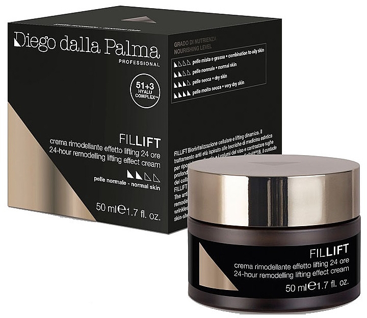 Крем-ліфтинг моделювальний "24 години" - Diego Dalla Palma 24-Hour Fillift Remodelling Lifting Effect Cream — фото N1