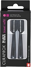 Набор сменных насадок для дорожной зубной щетки - Curaprox Black Is White — фото N1