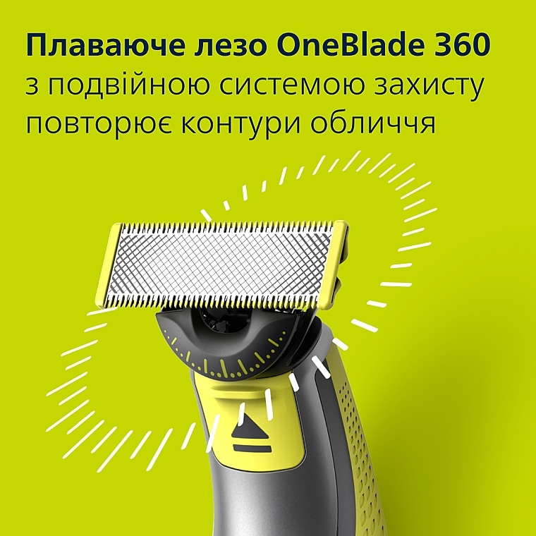 Змінні леза з насадками для тіла - Philips OneBlade 360 QP624/50  — фото N2