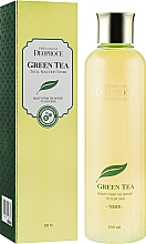 Зволожувальний тонер для обличчя із зеленим чаєм - Deoproce Premium Greentea Total Solution Toner — фото N1