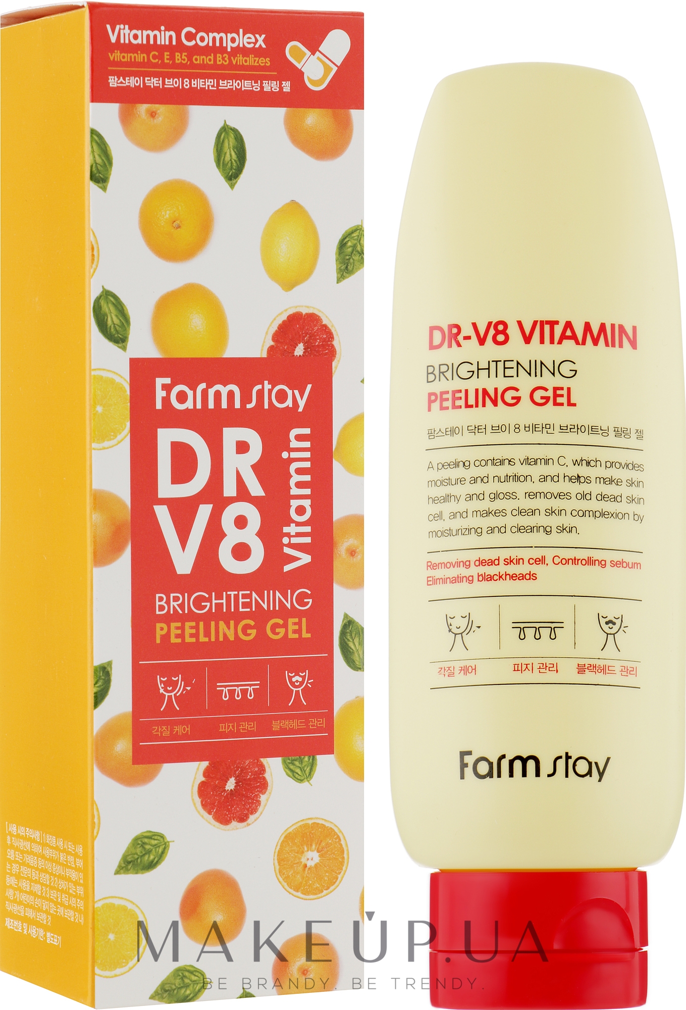 Пілінг для обличчя - FarmStay DR-V8 Vitamin Brightening Peeling Gel — фото 150ml