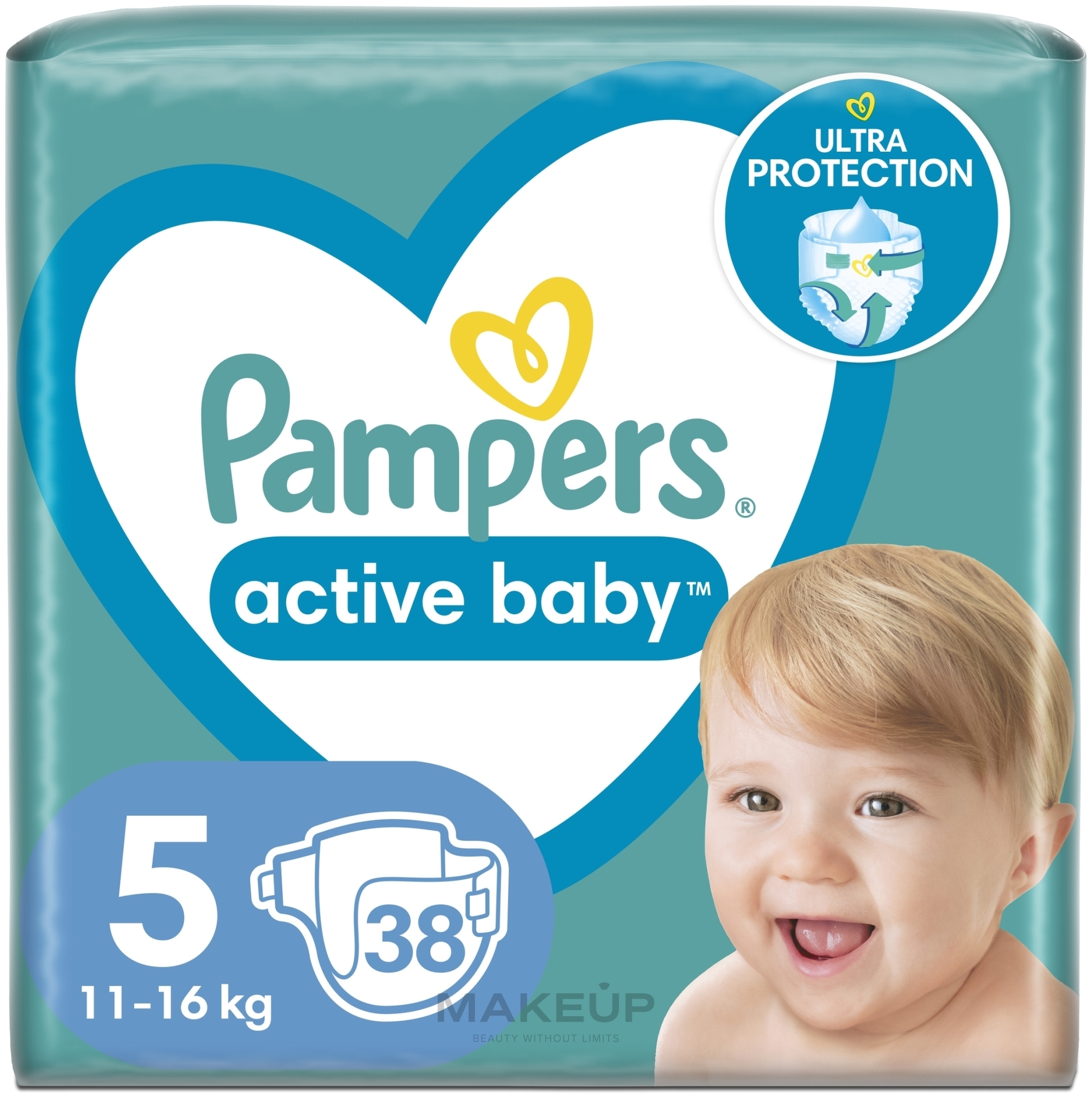 Подгузники Active Baby 5 (11-16 кг), 38 шт. - Pampers — фото 38шт