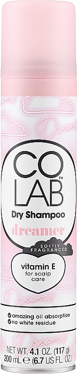 Сухий шампунь для волосся з ароматом бавовни і мускусу - Colab Dreamer Dry Shampoo — фото N1