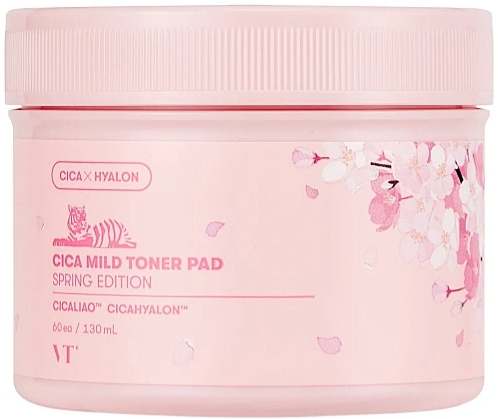 Тонер-педи для обличчя - VT Cosmetics Cica Mild Toner Pad Spring Edition — фото N1