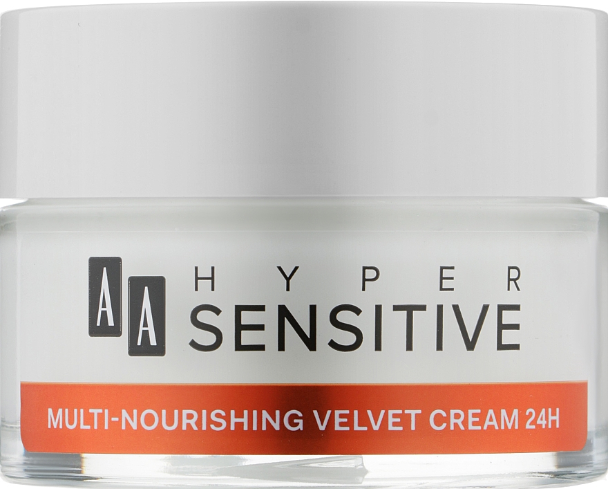 Мультиживильний пом'якшувальний крем 24г - AA Hipersensitive Skin Multi-Nourishing Velvet Cream 24h — фото N1