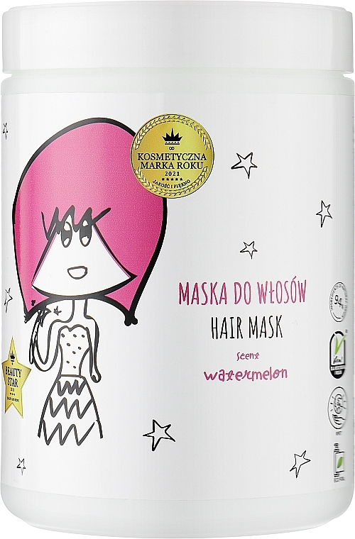 Маска для волос "Арбуз" - HiSkin Crazy Hair Watermelon Hair Mask