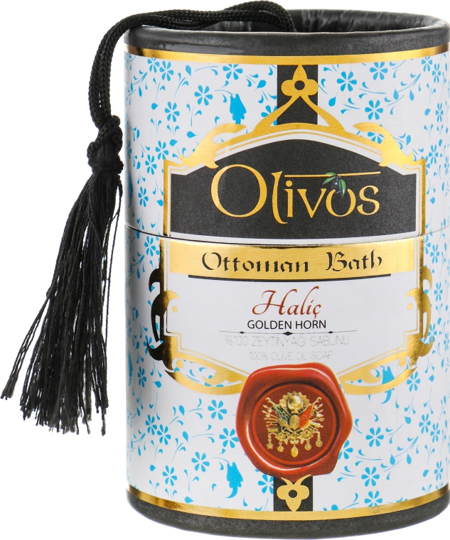 Набор натурального оливкового мыла "Золотой рог" - Olivos Perfumes Ottaman Bath Horn (soap/2х100g)