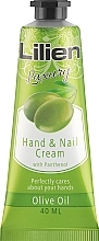 Парфумерія, косметика Крем для рук і нігтів - Lilien Hand And Nail Cream Olive